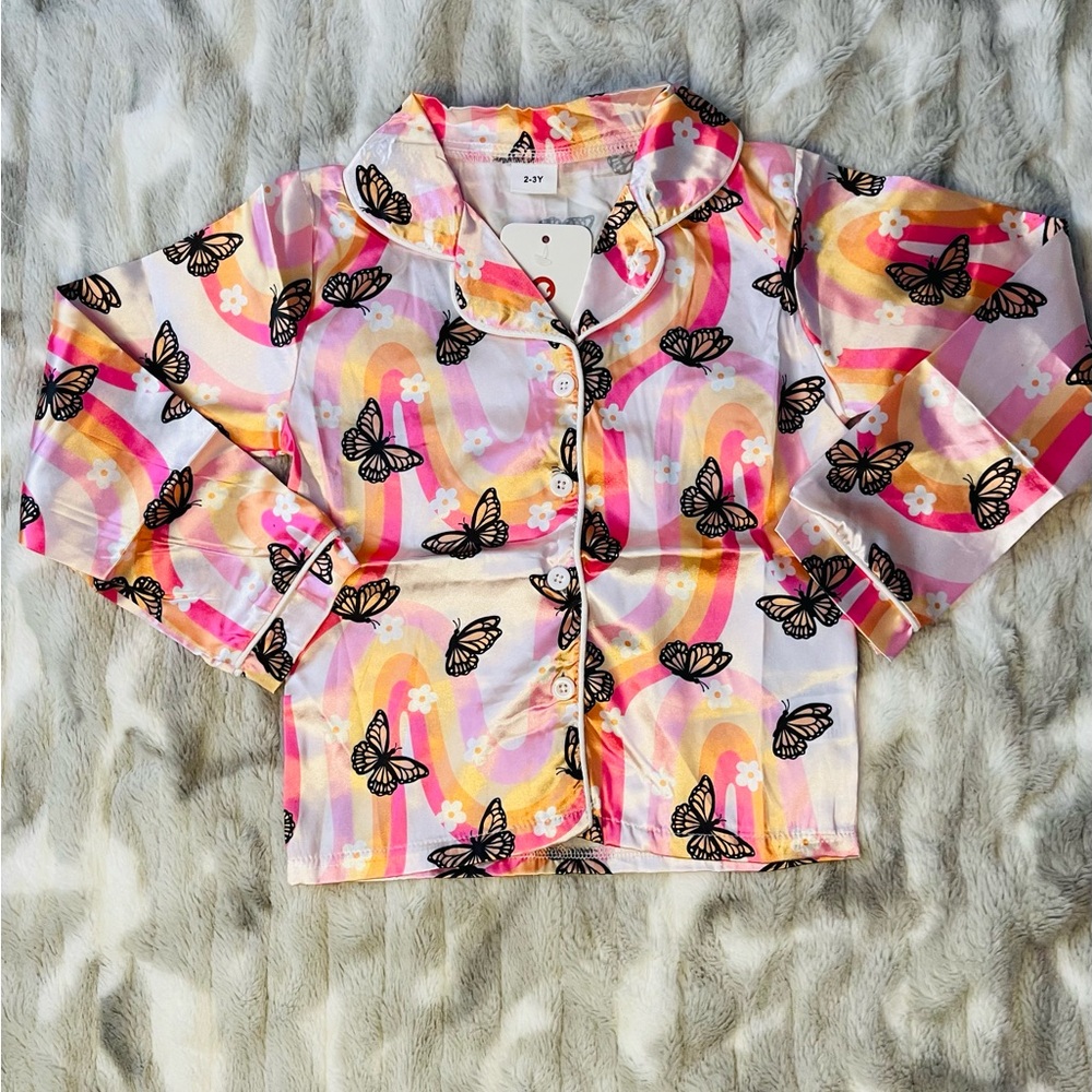 Butterfly Dreams Kids Pajama Top